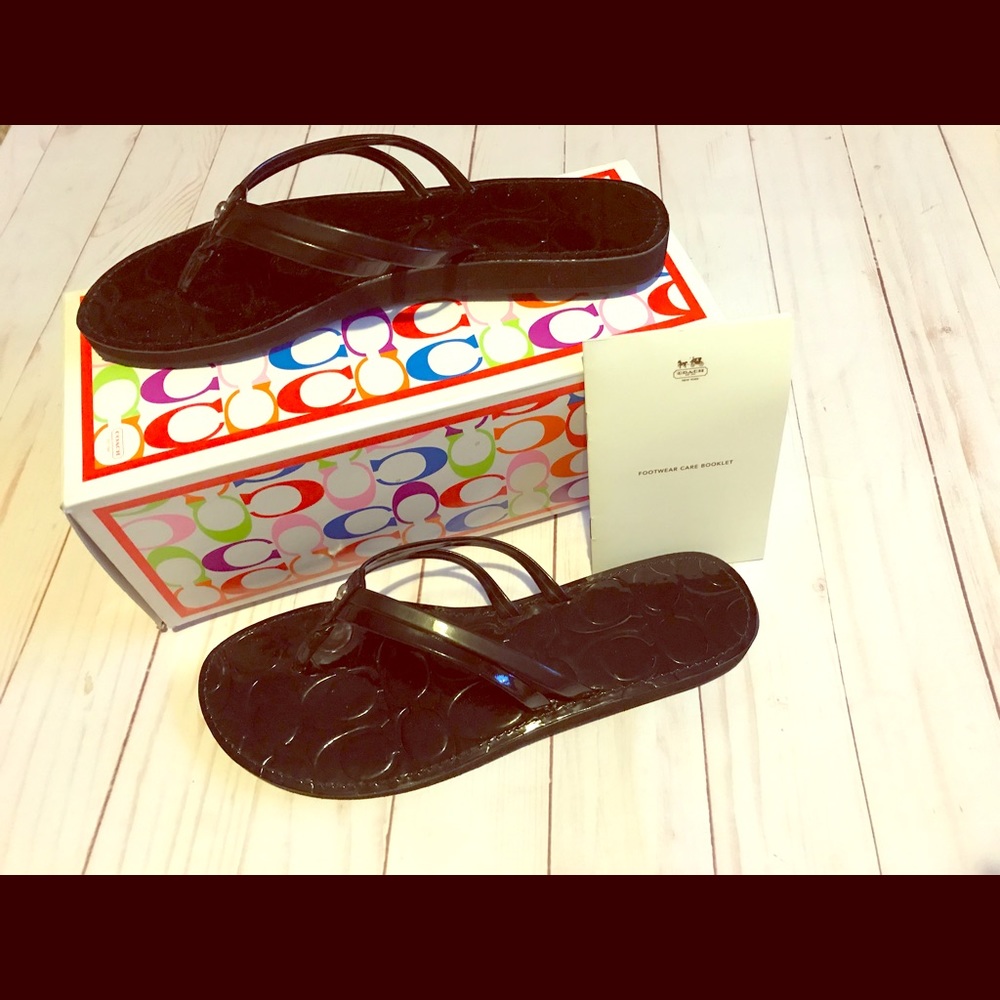 Coach flip flops